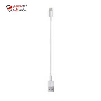کابل تبدیل USB به لایتنینگ مدل BK طول 0.2 متر کابل تبدیل USB به لایتنینگ مدل BK طول 0.2 متر