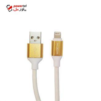 کابل تبدیل USB به لایتنینگ موکسوم مدل CC-24 طول 3 متر کابل تبدیل USB به لایتنینگ موکسوم مدل CC-24 طول 3 متر