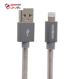 کابل تبدیل USB به لایتنینگ موکسوم مدل Data-01 به طول 1 متر کابل تبدیل USB به لایتنینگ موکسوم مدل Data-01 به طول 1 متر