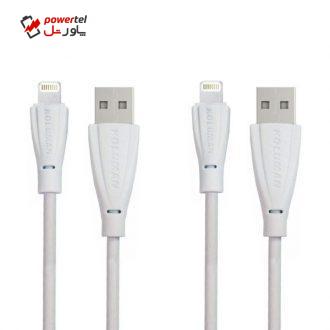 کابل تبدیل USB به لایتنینگ کلومن مدل KD-38 طول 1 متر بسته 2 عددی کابل تبدیل USB به لایتنینگ کلومن مدل KD-38 طول 1 متر بسته 2 عددی