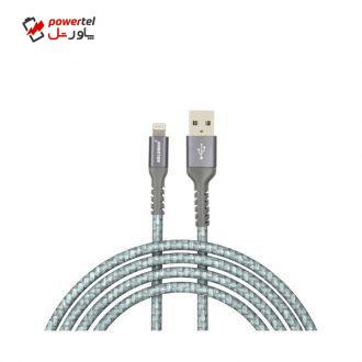 کابل تبدیل USB به لایتنینگ کلومن پلاس مدل +K2 طول 2 متر کابل تبدیل USB به لایتنینگ کلومن پلاس مدل +K2 طول 2 متر