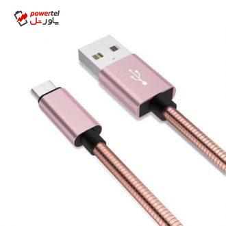 کابل تبدیل USB به MicroUSB دینیک مدل C350 تمام فلزی طول 1 متر