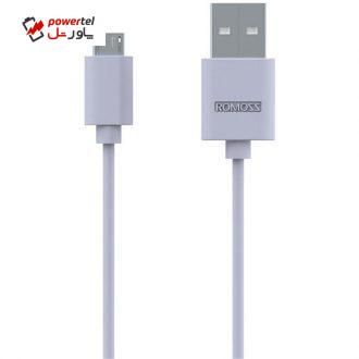 کابل تبدیل USB به MicroUSB روموس مدل CB1 طول 0.3 متر کابل تبدیل USB به MicroUSB روموس مدل CB1 طول 0.3 متر