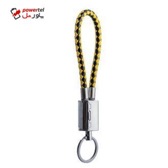 کابل تبدیل USB به MicroUSB کوتتسی مدل جاسوئیچی چرمی طول 0.2 متر