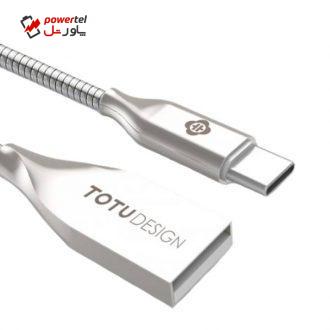 کابل تبدیل USB به Type-C توتو مدل Zinc Alloy به طول 1 متر