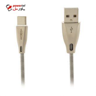 کابل تبدیل USB به Type-C موکسوم مدل CC-31 تمام فلزی طول 1 متر کابل تبدیل USB به Type-C موکسوم مدل CC-31 تمام فلزی طول 1 متر