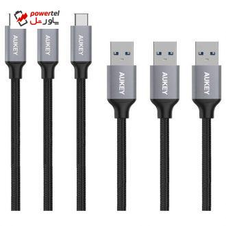 کابل تبدیل USB به USB-C آکی مدل CB-CMD1 طول 1 متر
