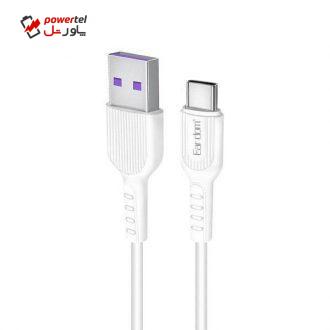 کابل تبدیل USB به USB-C ارلدام مدل EC-085C طول 0.25 متر
