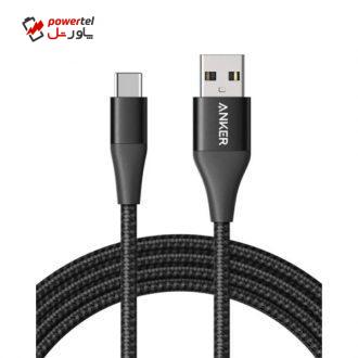 کابل تبدیل USB به USB-C انکر مدل  A8462011 PowerLine + II  طول 0.9 متر