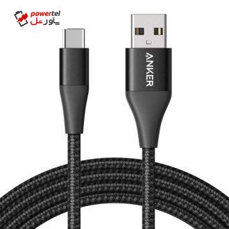 کابل تبدیل USB به USB-C انکر مدل PowerLine Plus II طول 0.9 متر