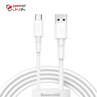 کابل تبدیل USB به USB-C باسئوس مدل CALSW-02 طول 1 متر کابل تبدیل USB به USB-C باسئوس مدل CALSW-02 طول 1 متر