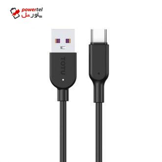 کابل تبدیل USB به USB-C توتو مدل BT-002-TTU طول 1 متر