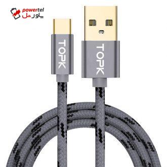 کابل تبدیل USB به USB-C تپک مدل AN09 طول 1 متر کابل تبدیل USB به USB-C تپک مدل AN09 طول 1 متر