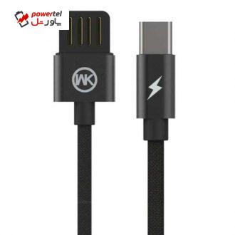 کابل تبدیل USB به USB-C دبلیو کی مدل WDC-055 طول 1 متر