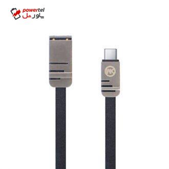 کابل تبدیل USB به USB-C دبلیو کی مدل WDC-83 طول 1 متر کابل تبدیل USB به USB-C دبلیو کی مدل WDC-83 طول 1 متر