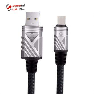 کابل تبدیل USB به USB-C دبلیو یو دبلیو مدل X61 طول 1 متر کابل تبدیل USB به USB-C دبلیو یو دبلیو مدل X61 طول 1 متر