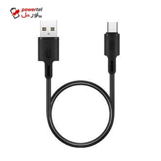 کابل تبدیل USB به USB-C راک رز مدل Beta AC Mini طول 0.3 متر کابل تبدیل USB به USB-C راک رز مدل Beta AC Mini طول 0.3 متر