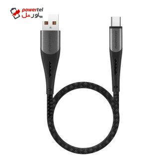 کابل تبدیل USB به USB-C راک رز مدل Diesel AC Mini طول 0.3 متر