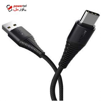 کابل تبدیل USB به USB-C راک مدل RCB0558 طول 1 متر کابل تبدیل USB به USB-C راک مدل RCB0558 طول 1 متر
