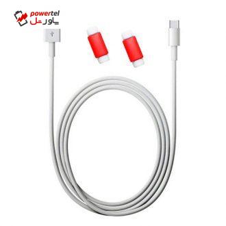 کابل تبدیل USB به USB-C مدل DST-1018 طول 2 متر به همراه 2 عدد محافظ کابل کابل تبدیل USB به USB-C مدل DST-1018 طول 2 متر به همراه 2 عدد محافظ کابل