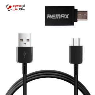 کابل تبدیل USB به USB-C مدل EP-DG950CBE طول 1.2 متر به همراه مبدل OTG USB-C کابل تبدیل USB به USB-C مدل EP-DG950CBE طول 1.2 متر به همراه مبدل OTG USB-C