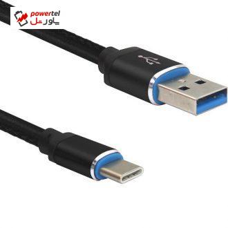 کابل تبدیل USB به USB-C مدل pu-smile طول 0.27 متر کابل تبدیل USB به USB-C مدل pu-smile طول 0.27 متر