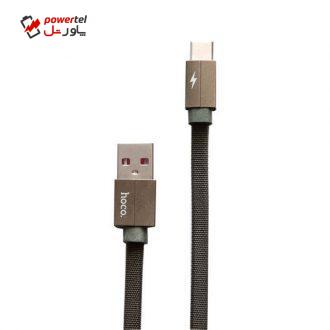 کابل تبدیل USB به USB-C هوکو مدل T6 طول 1متر کابل تبدیل USB به USB-C هوکو مدل T6 طول 1متر