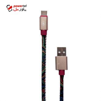 کابل تبدیل USB به USB-C هوکو مدل T7 طول 1متر کابل تبدیل USB به USB-C هوکو مدل T7 طول 1متر