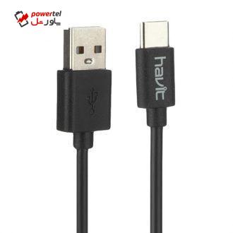 کابل تبدیل USB به USB-C هویت مدل H648 طول 1متر