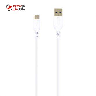 کابل تبدیل USB به USB-C کینگ استار مدل K12 C طول 1 متر کابل تبدیل USB به USB-C کینگ استار مدل K12 C طول 1 متر