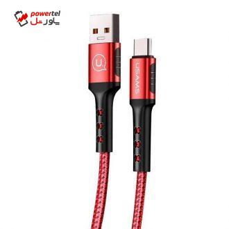 کابل تبدیل USB به USB-C یوسمز مدل US-SJ289 U24 طول 1.2 متر کابل تبدیل USB به USB-C یوسمز مدل US-SJ289 U24 طول 1.2 متر