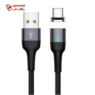 کابل تبدیل USB به USB-C یوسمز مدل US-SJ327 U28 طول 1 متر کابل تبدیل USB به USB-C یوسمز مدل US-SJ327 U28 طول 1 متر