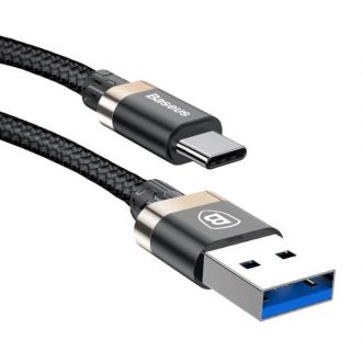 کابل تبدیل USB به USB Type-c باسئوس مدل Golden Belt به طول 1 متر کابل تبدیل USB به USB Type-c باسئوس مدل Golden Belt به طول 1 متر