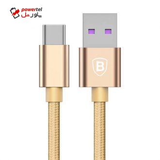 کابل تبدیل USB به USB Type-c باسئوس مدل Speed QC به طول 1 متر کابل تبدیل USB به USB Type-c باسئوس مدل Speed QC به طول 1 متر