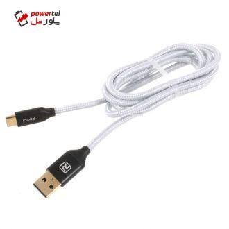 کابل تبدیل USB به USB Type-c رسی مدل RCT-N120 طول 1 متر