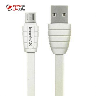 کابل تبدیل USB به microUSB آیکونیکس مدل ICB1620 طول 2 متر