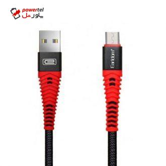 کابل تبدیل USB به microUSB ارلدام مدل EC-060M طول 1 متر