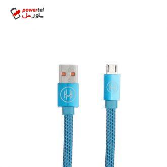 کابل تبدیل USB به microUSB اچ اند ام مدل C03 طول 0.2 متر