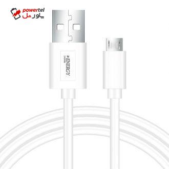 کابل تبدیل USB به microUSB ایکس-انرژی مدل X-110 طول 1 متر کابل تبدیل USB به microUSB ایکس-انرژی مدل X-110 طول 1 متر