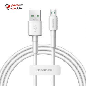 کابل تبدیل USB به microUSB باسئوس مدل CAMSW-E02 طول 2 متر