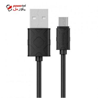 کابل تبدیل USB به microUSB باسئوس مدل CAMUN-01 طول 1 متر