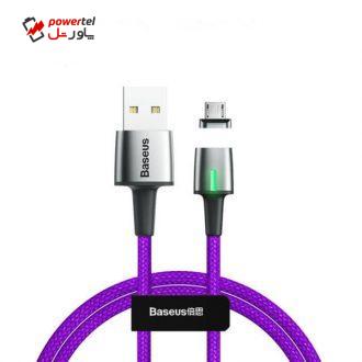 کابل تبدیل USB به microUSB باسئوس مدل Zinc -طول 2 متر کابل تبدیل USB به microUSB باسئوس مدل Zinc -طول 2 متر