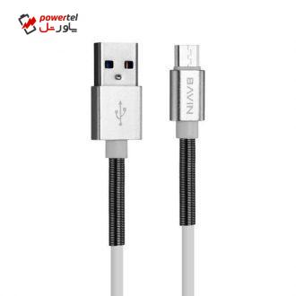 کابل تبدیل USB به microUSB باوین مدل CB-037 طول ۱ متر کابل تبدیل USB به microUSB باوین مدل CB-037 طول ۱ متر