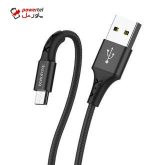 کابل تبدیل USB به microUSB  بروفون مدل BX20  طول 1 متر