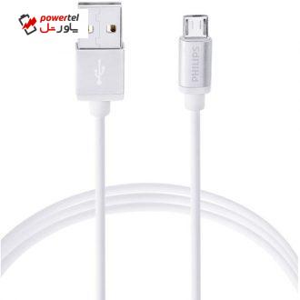 کابل تبدیل USB به microUSB فیلیپس مدل DLC2518M طول 1.2 متر کابل تبدیل USB به microUSB فیلیپس مدل DLC2518M طول 1.2 متر
