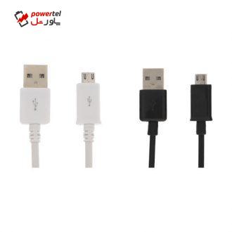 کابل تبدیل USB به microUSB مدل ECB-DU4AWE طول 0.84 متر بسته 2 عددی