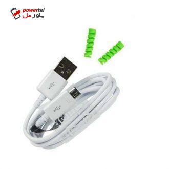 کابل تبدیل USB به microUSB مدل EP-DG925UWE به طول 1.2 متر به همراه محافظ کابل کابل تبدیل USB به microUSB مدل EP-DG925UWE به طول 1.2 متر به همراه محافظ کابل