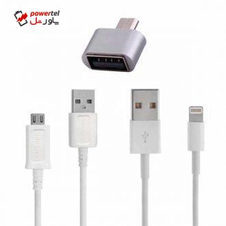 کابل تبدیل USB به microUSB مدل fast3 طول 1.4 متر
