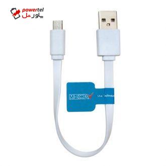 کابل تبدیل USB به microUSB مکا مدل MCU26 طول 20 سانتیمتر کابل تبدیل USB به microUSB مکا مدل MCU26 طول 20 سانتیمتر