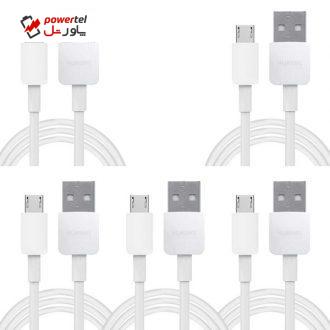 کابل تبدیل USB به microUSB هوآوی مدل py0857 طول 1 متر بسته 5 عددی کابل تبدیل USB به microUSB هوآوی مدل py0857 طول 1 متر بسته 5 عددی